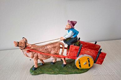 statuine presepe in diorama Depose 