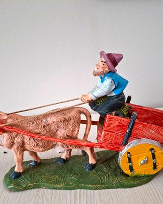 statuine presepe in diorama Depose 