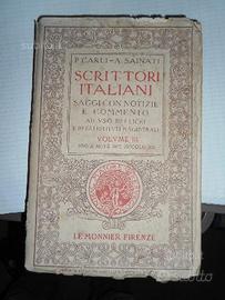 P. Carli - SCRITTORI ITALIANI - Le Monnier 1941