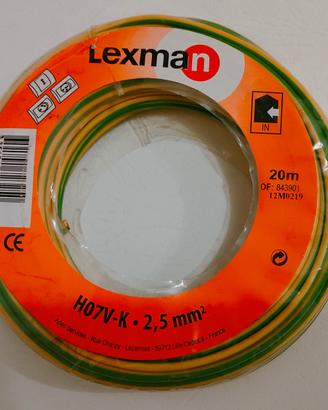 bobina di conduttore G/V da 2,5mm2 H07V-K