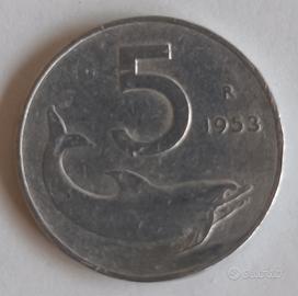 5 lire del 1953
