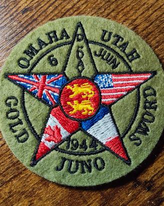 Patch stemma ricamato D-Day 6 giugno 1944