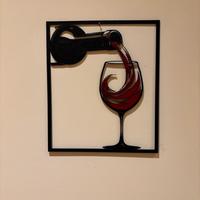 Decorazione vino rosso stampa 3D moderna Wall Art