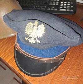 Berretto polizia polacca vintage anni 90