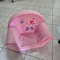 poltroncina rosa bambini 