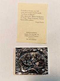 Formella Bronzo Sergio Pasetto - "Porta sul Mondo"