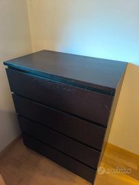 Cassettiera Ikea Malm quattro cassetti