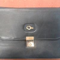 BORSA/CARTELLA ORGANIZER SIRE IN SIMIL PELLE NERA
