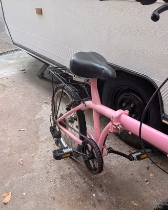 Bicicletta Pieghevole Rosa 'Stile Graziella