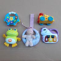 5 giocattoli elettronici con luci e suoni 