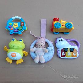 5 giocattoli elettronici con luci e suoni 