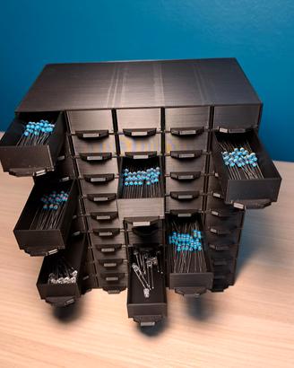 Fynex | Cassettina 3D con resistenze e diodi led