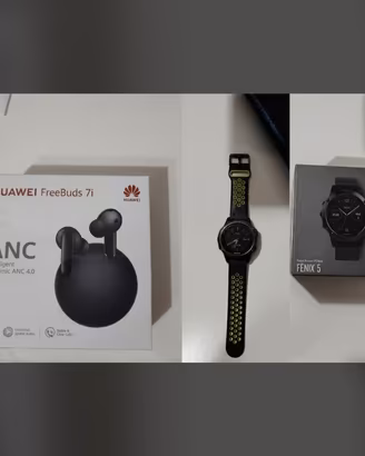 Auricolari Free buds 7 + Garmin Fenix 5 