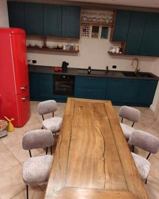 4 sedie in velluto pregiato