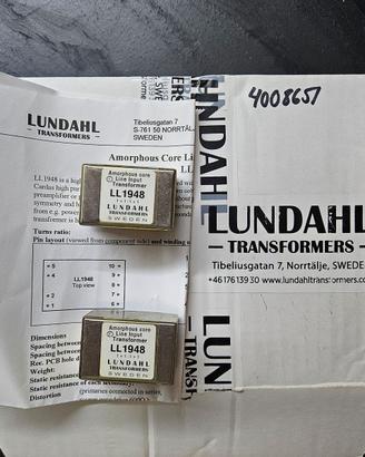 Coppia di trasformatori Lundahl LL1948 (Cardas)