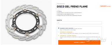 Disco freno anteriore ktm