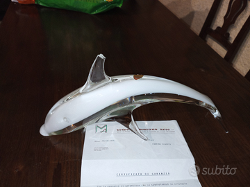 Centrotavola di Murano forma delfino
