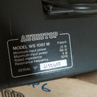 Subwoofer Audiotop WS 1081 M