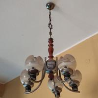 Lampadario vintage anni ‘50 / ‘60 - 5 punti luci