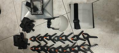 Lotto fotografico Diffusori Flash e morsetti per t