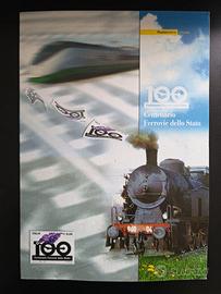 Folder Filatelico Centenario Ferrovie dello Stato