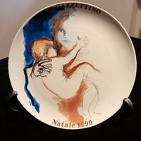 A.MURER - Piatto ceramica TOGNANA per il Natale'90