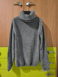 Maglione ciniglia grigio tg. M 44