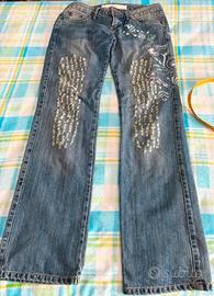Jeans a vita bassa ricamati Gaudi Jeans