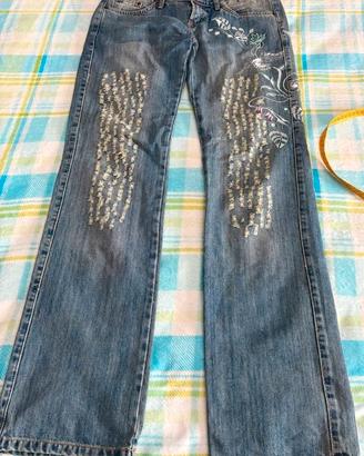 Jeans a vita bassa ricamati Gaudi Jeans