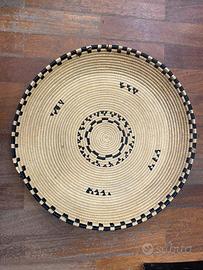 Cestino artigianale sardo in rafia