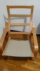 Sedia poltrona Ikea modello poang