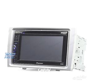 Telaio grigio radio 2-DIN per Peugeot 308 408.