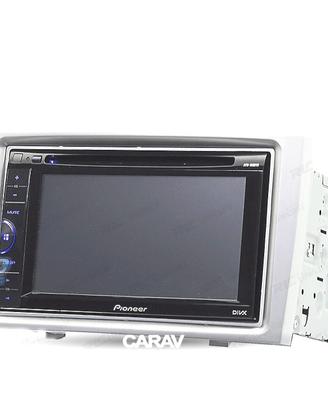 Telaio grigio radio 2-DIN per Peugeot 308 408.