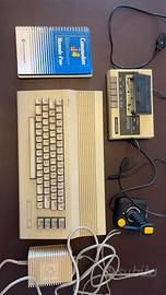 Commodore 64, registratore, alimentatore, manuale