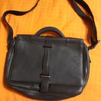 Borsa cartella PiQuadro in vera pelle porta pc Not