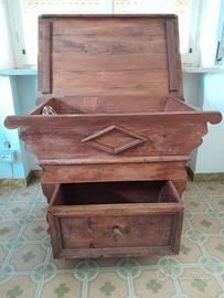 Mobile legno cassettiera tavolo panaria friulana