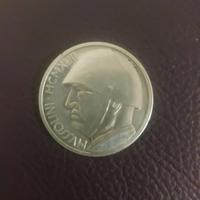 20 LIRE 1928 ELMETTO CAPPELLONE REGNO D'ITALIA VIT