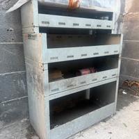 Scaffali portaoggetti furgone wurth