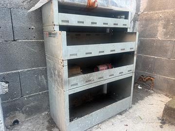Scaffali portaoggetti furgone wurth