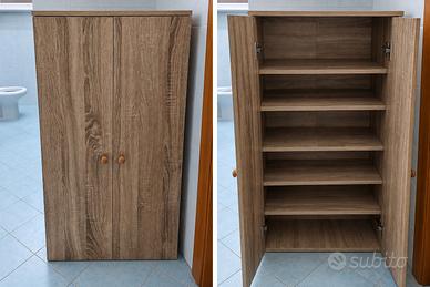 scarpiera 2 ante effetto legno rovere 