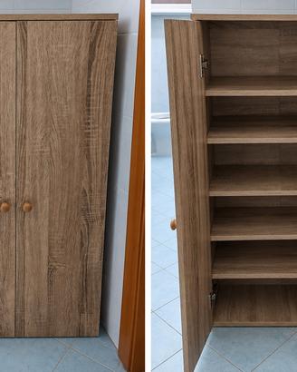 scarpiera 2 ante effetto legno rovere 