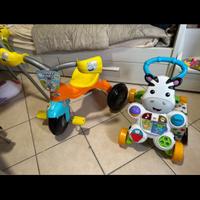Triciclo Looney Tunes + Primi passi Zebra