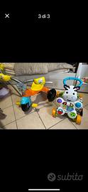 Triciclo Looney Tunes + Primi passi Zebra