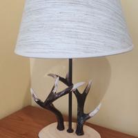 Lampada da tavolo stile chalet, rustica, baita