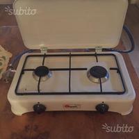Cucina a gas 2 fuochi da campeggio