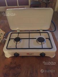 Cucina a gas 2 fuochi da campeggio