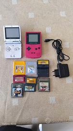 lotto Gameboy Game Boy SP Color e giochi Pokémon 