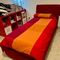 Letto singolo con contenitore