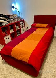 Letto singolo con contenitore