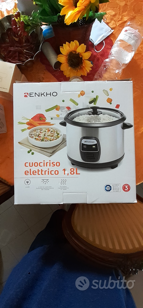 Cuociriso Rice cooker con vaporiera 1,8L - Elettrodomestici In